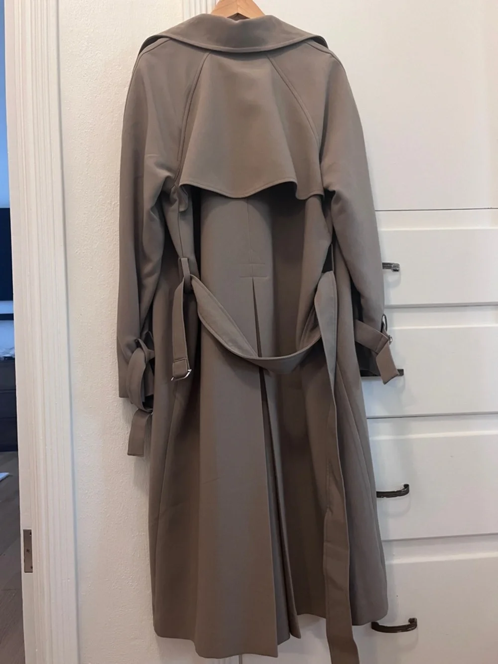 OAK + FORT Brindle Oversized Trench Coat - Picture 3 of 9